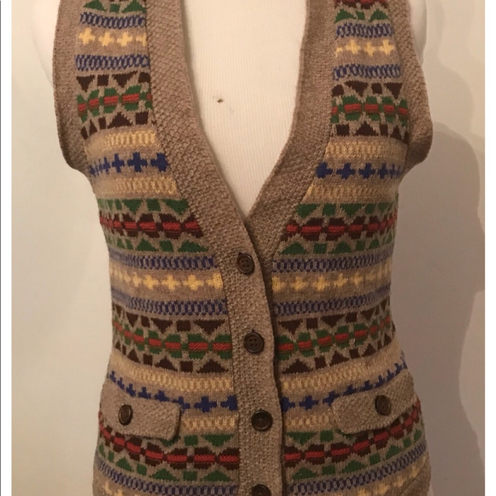 Rugby Ralph Lauren Intarsia Vest - size XS